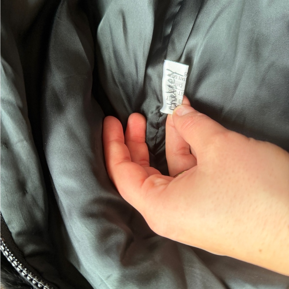 100% Rabbit Fur Zip-Up Jacket - Picture 7 of 8